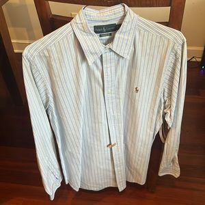 Men’s size L long sleeve button down.